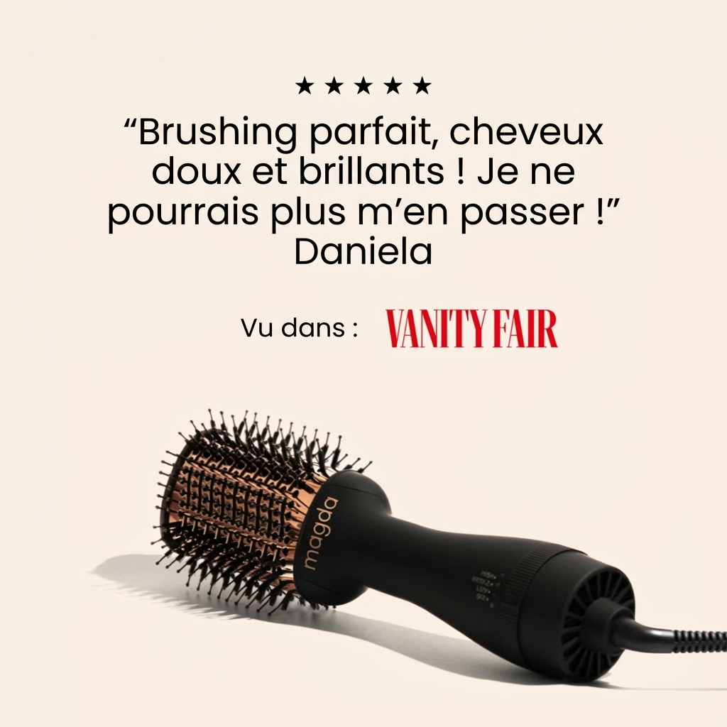 Magda AirVolume V2 — Brosse séchante lissante & volumisante