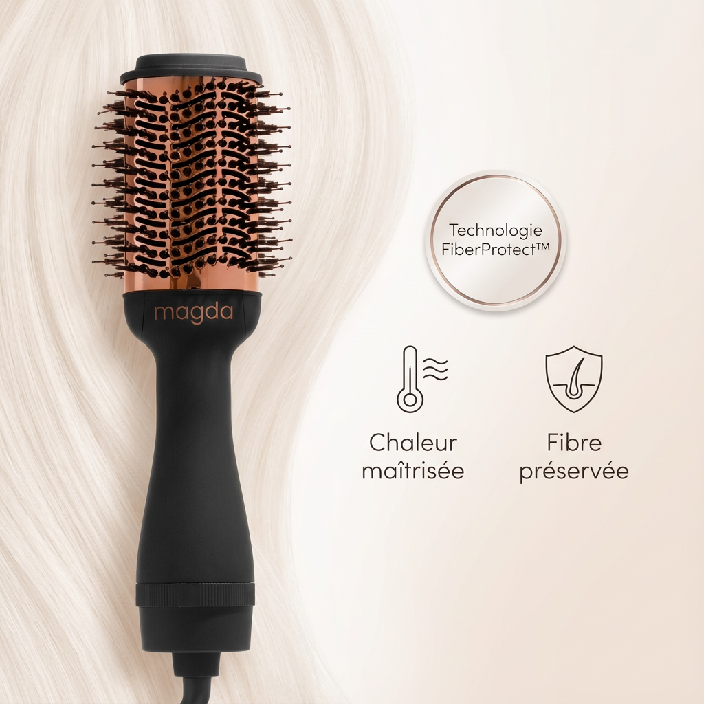 Magda AirVolume V2 — Brosse séchante lissante & volumisante